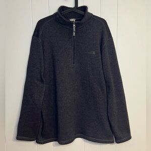 The North Face Men's Gordon Lyons fleece Quarter Zip Dark‎ Gray Size XL